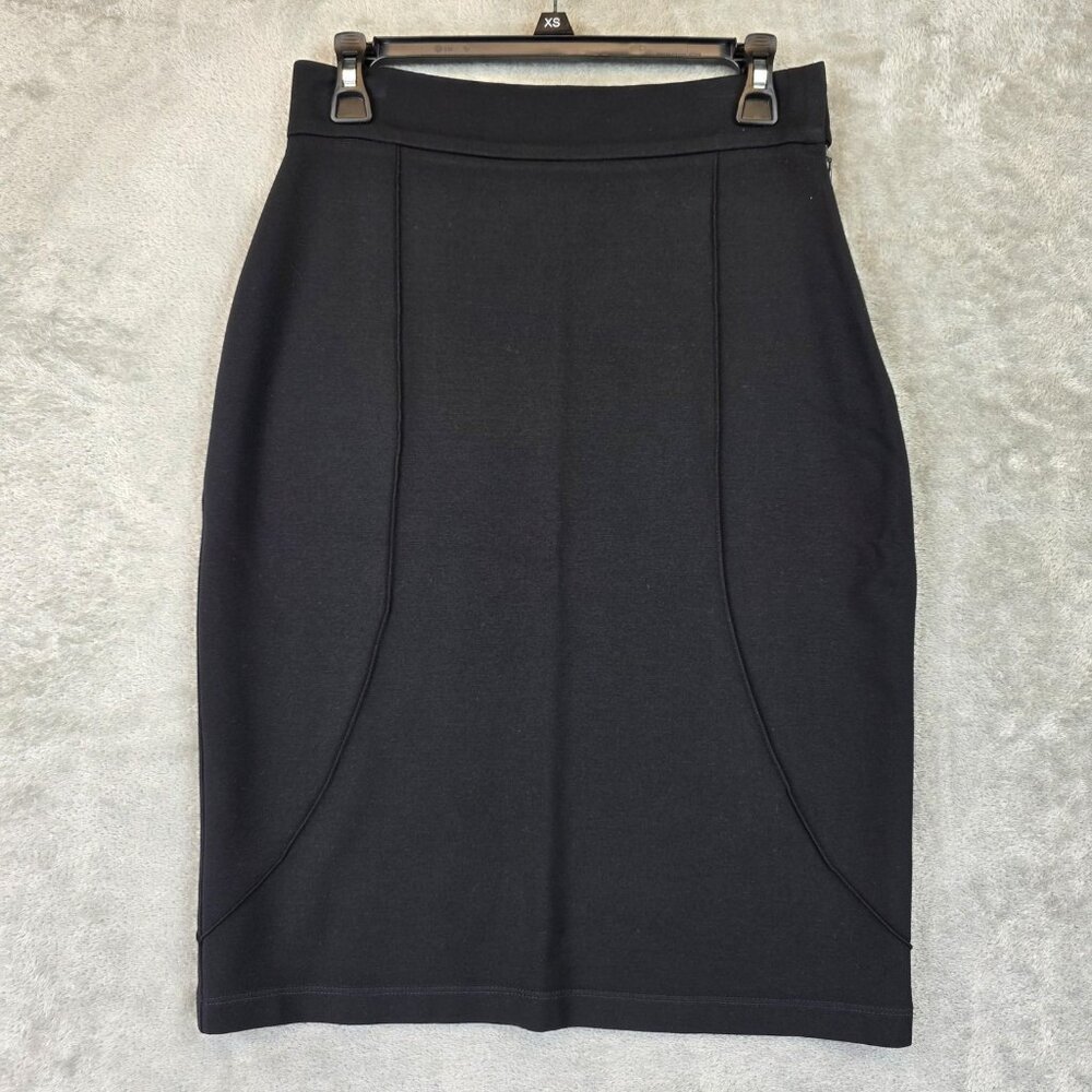 The Podolls Skirt Womens Medium Black High Waist Stretch Pencil Classic USA